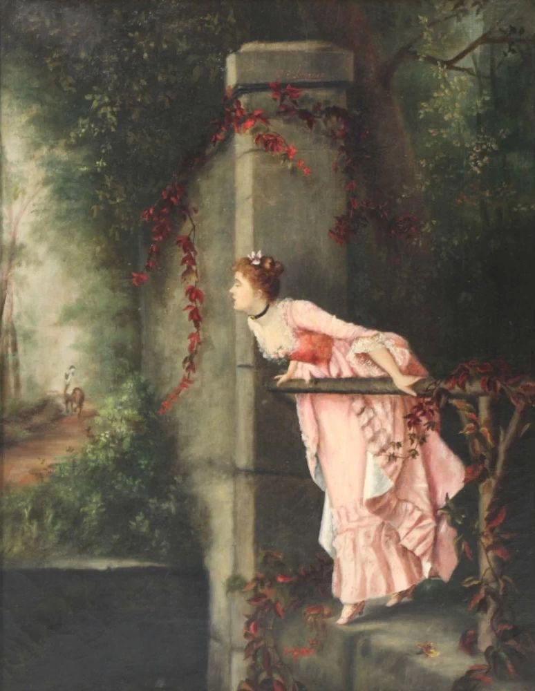 Luis Jiménez Aranda - Donna al balcone